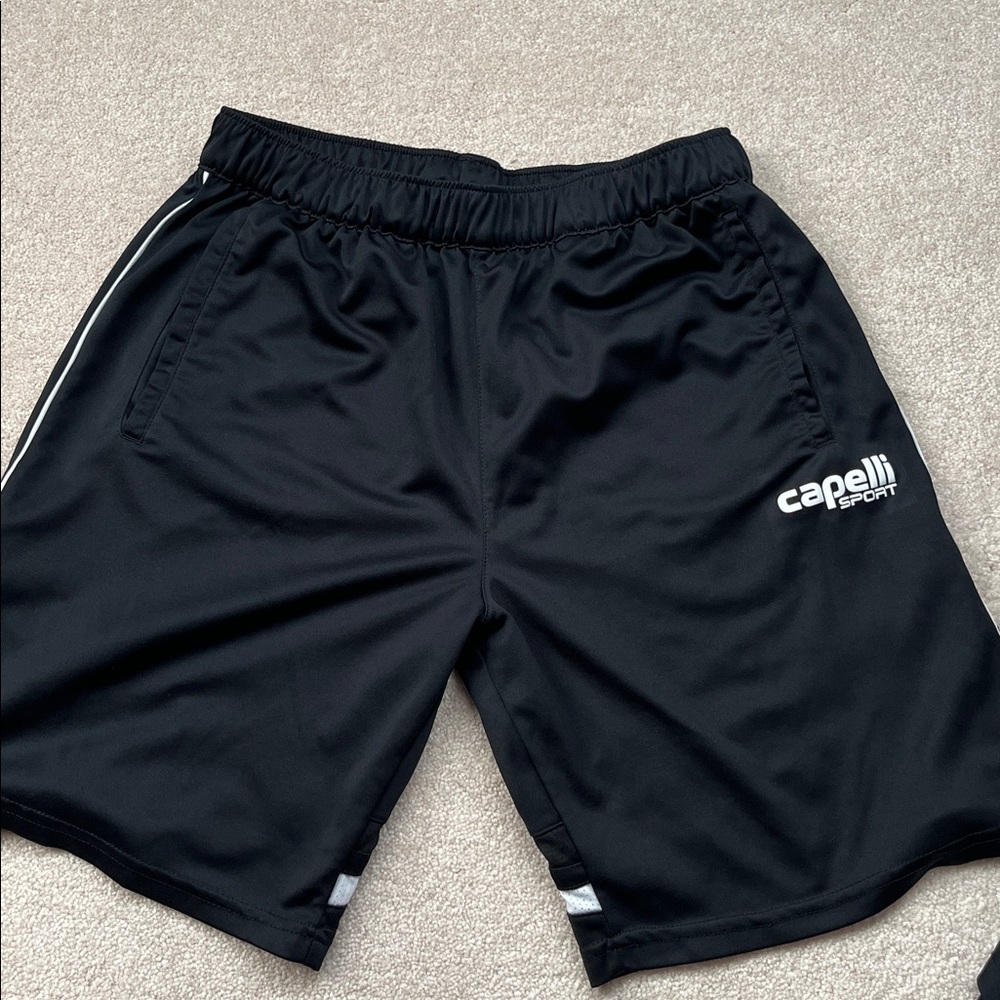 Capelli of New York Black Athletic Shorts